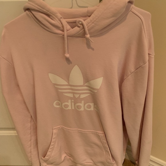 Adidas Pink Hoodie Sweatshirt - Picture 1 of 1